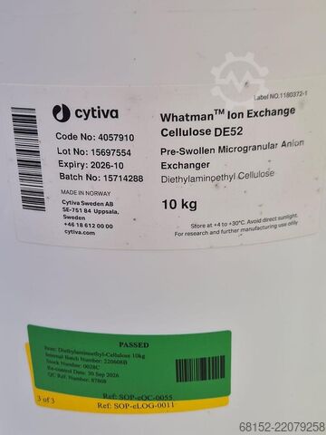 Cytiva DE52 10 kg Whatman Celulosa de intercambio iónico dietilaminoetilo Cytiva DE52.10kg