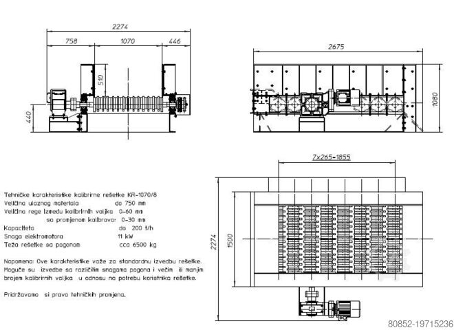 Törmelékdaráló Polygonmach WF  wobbler feeder