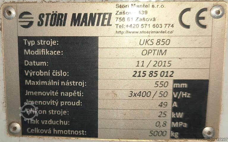 Optimalizační pila Störi Mantel UKS 850