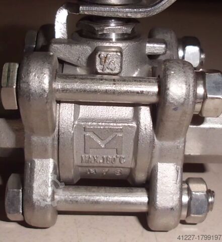 Kogelkraan binnendraad Edelstahl DN8 R 1/4 Zoll