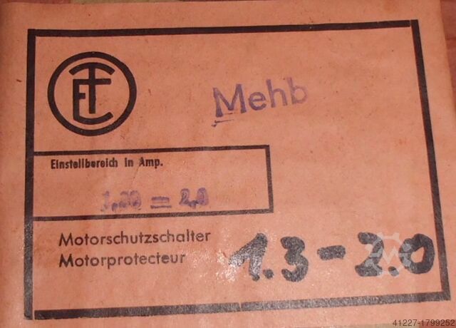 Motor protection switch E-T Mehb