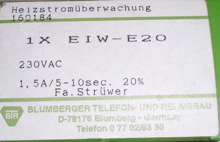 Relais BTR EIW-E20