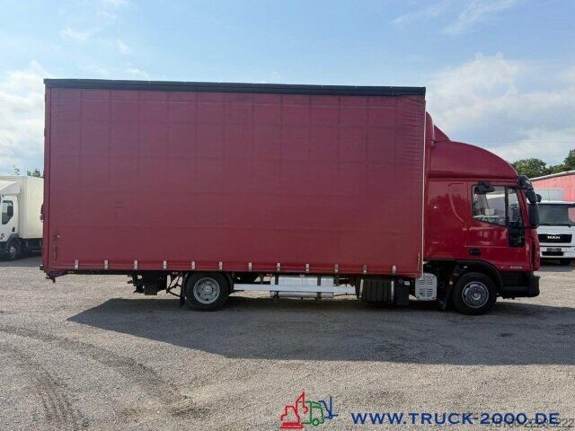 Flaklastbil med kapell Iveco 80E22 Jumbo Schiebeplane L+R Gr. Haus AHK Klima