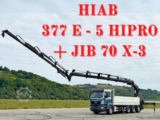 Autolaadkraan MAN TGS 35.400*HIAB 377 E-5 HIPRO+JIB 70X-3FUNK /8x4