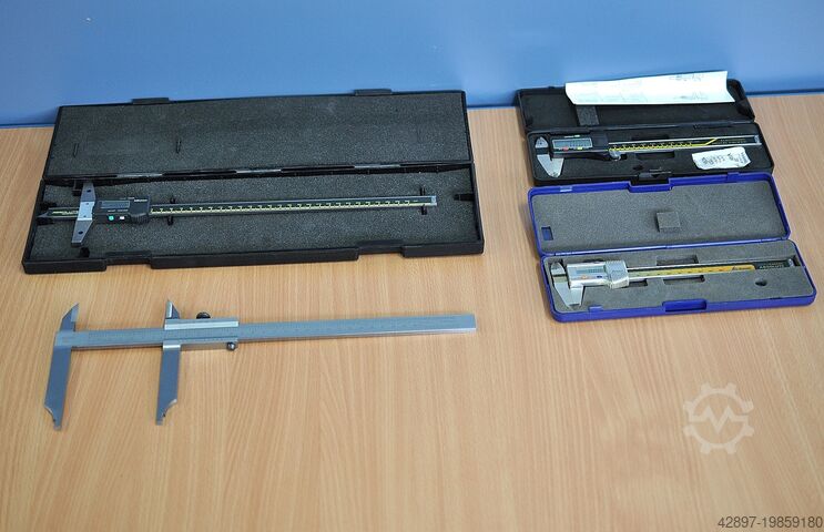 Digitaler Tiefenmessschieber,Schieblehre Mitutoyo, Garant, Expert Konvolut Schieblehren