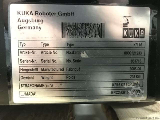 Industrirobot KUKA KR16 DKP400v1