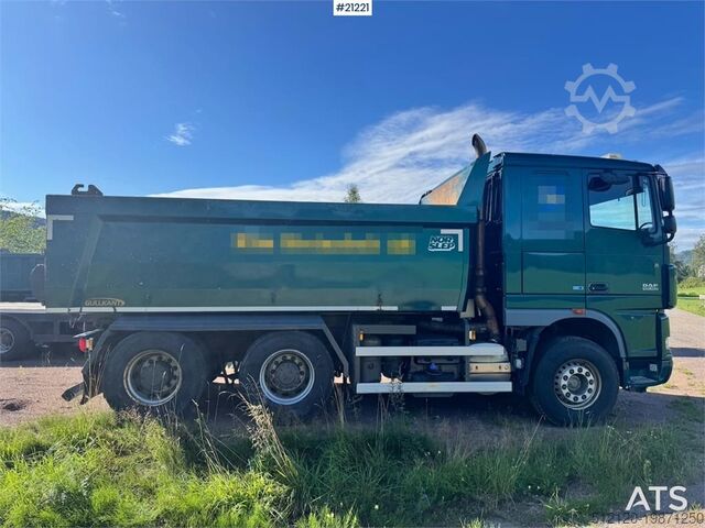 Avfallsbil DAF XF 105.460 6x4 Tipper Truck.