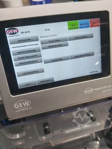 Instalación de secado UV GEW E2C