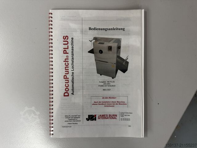 Poinçonneuse JBI DocuPunch +Plus