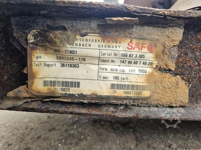 Axă SAF B19-22K01 TRAILER AXLE DISC