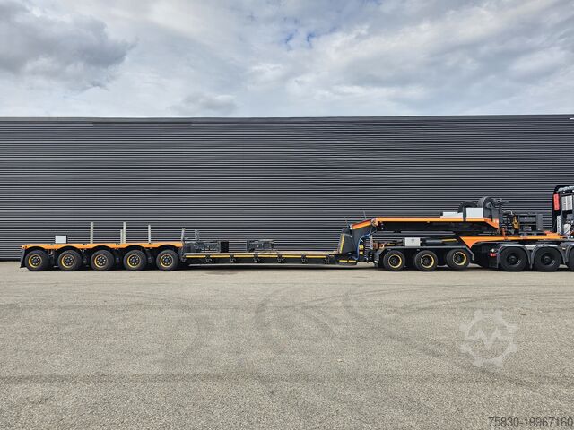 Dieplader Faymonville STBZ-5VA + 3 AXLE JEEP DOLLY / EXTENDABLE / REM...