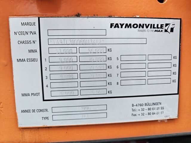 Încărcător redus Faymonville STBZ-5VA + 3 AXLE JEEP DOLLY / EXTENDABLE / REM...