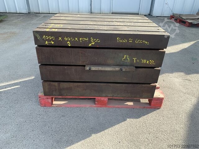 Cub de prindere din fontă Cube de bridage en fonte 1000 x 600 x 800 mm