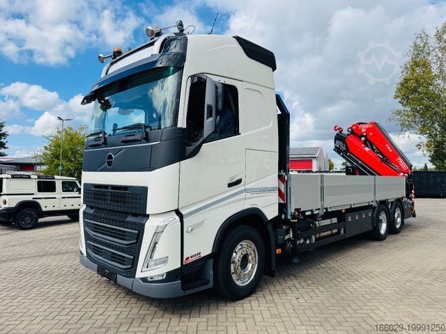 Camion plateau VOLVO FH 540 6x2 Container Fassi F545 Heck