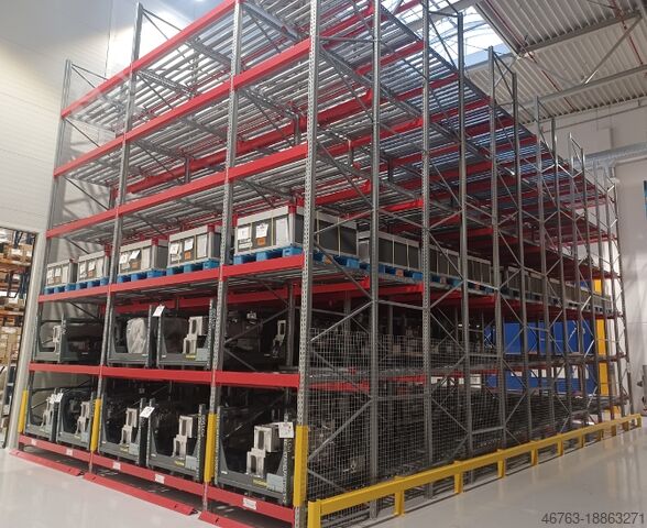 Gennemløbsreol til speciallastbærere Hofmann Fördertechnik Palettendurchlaufregal