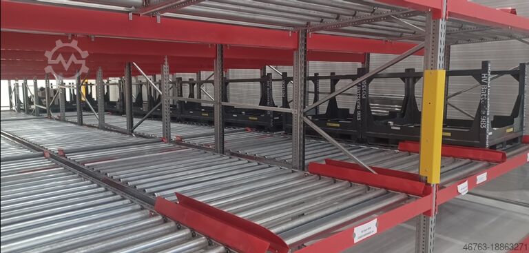 Gennemløbsreol til speciallastbærere Hofmann Fördertechnik Palettendurchlaufregal