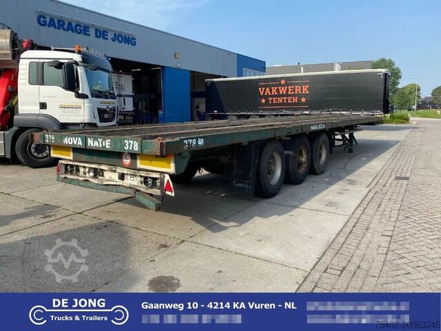 Platform aanhanger Flandria Plateau Trailer with Tiwst-Locks / SAF