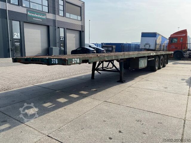 Platform aanhanger Flandria Plateau Trailer with Tiwst-Locks / SAF