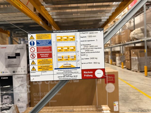 Dvostruki paletni regal za teške terete (demontiran)  