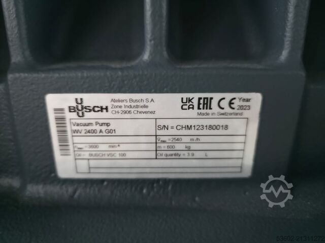 Vacuum pump Busch PANDA WV 2400 A + COBRA NC 0630 C