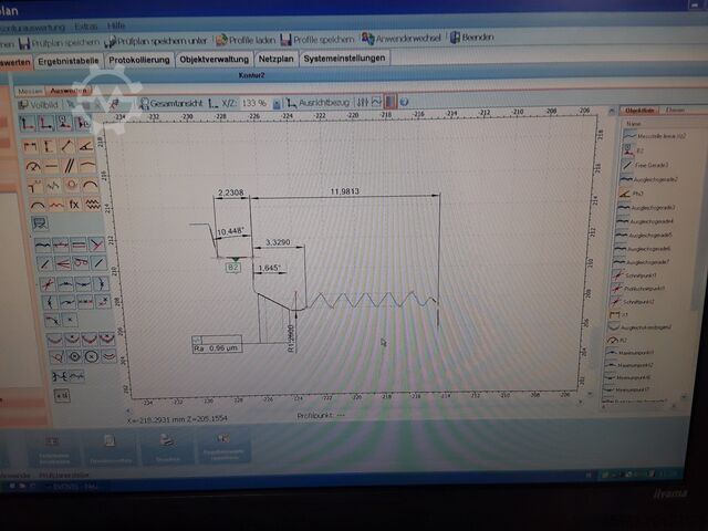 Messsystem HOMMEL Konturgraph ETAMIC Waveline T 8000