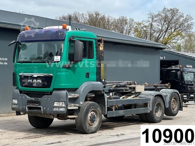 Haakarm vrachtwagen MAN TGS 28.400 6x4-4 HYVA-Abrollkipper, Lenkachse
