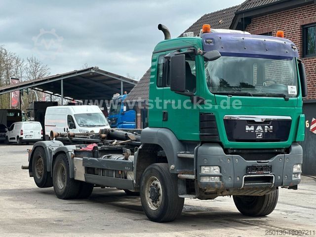 Haakarm vrachtwagen MAN TGS 28.400 6x4-4 HYVA-Abrollkipper, Lenkachse