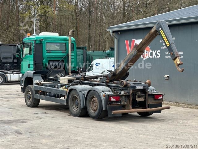Haakarm vrachtwagen MAN TGS 28.400 6x4-4 HYVA-Abrollkipper, Lenkachse