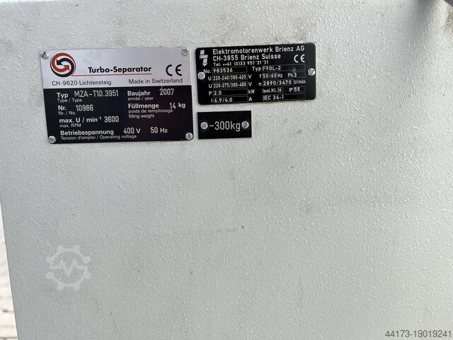 Koelvloeistofreinigingssysteem Turbo Separator Lichtensteig MZA-T10.3951