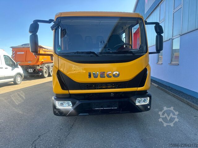 Ponyvával szerelt furgon IVECO 80-21 Eurocargo Doka Pr.&Pl.6 Sitzer Euro6 Klima