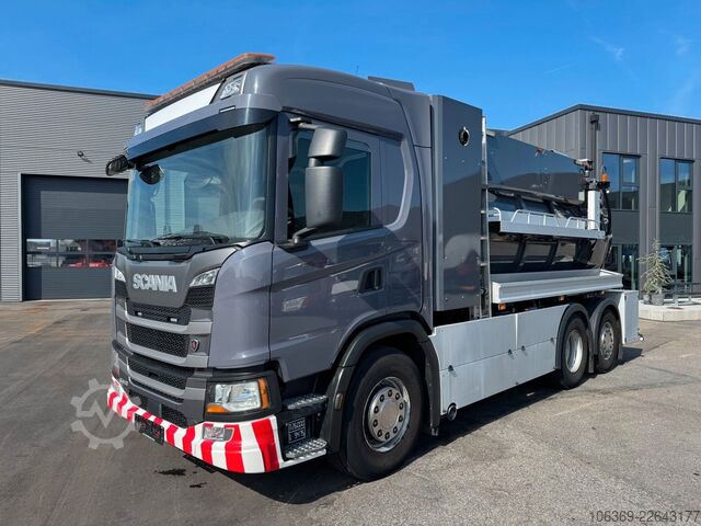 Vákuumtartályos teherautó SCANIA G410 NGS 6x24 Bucher Flexline 309