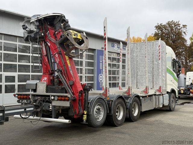 Holztransporter LKW VOLVO FH 510 8x4 Holztransporter Kran PENZ + Anhänger