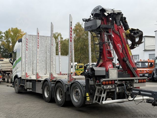 Holztransporter LKW VOLVO FH 510 8x4 Holztransporter Kran PENZ + Anhänger
