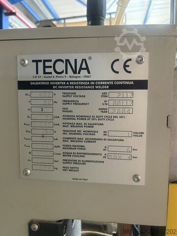 İnvertör Dirençli Punta Kaynak Makinesi TECNA 2117