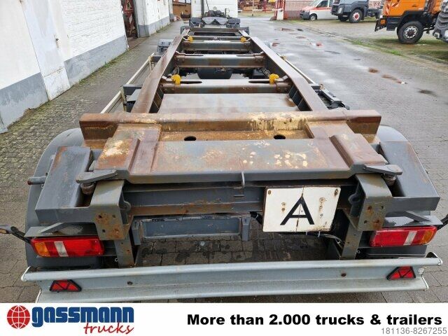 Afzetcontainer-aanhangwagen Schmitz ACF 18 S, Schlittenabroller bis 7 m Beh.