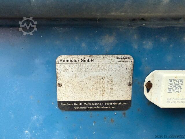 Ρυμουλκούμενο HUMBAUR HBT 116225 BE 2-Achs Tandem Tieflader