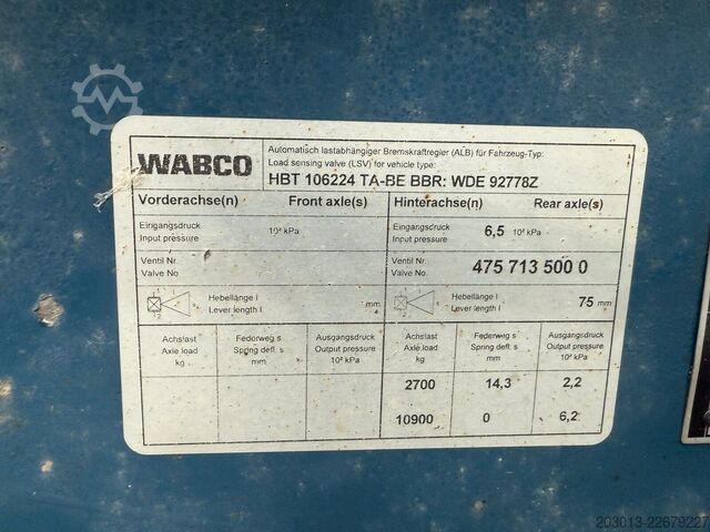 Ρυμουλκούμενο HUMBAUR HBT 116225 BE 2-Achs Tandem Tieflader