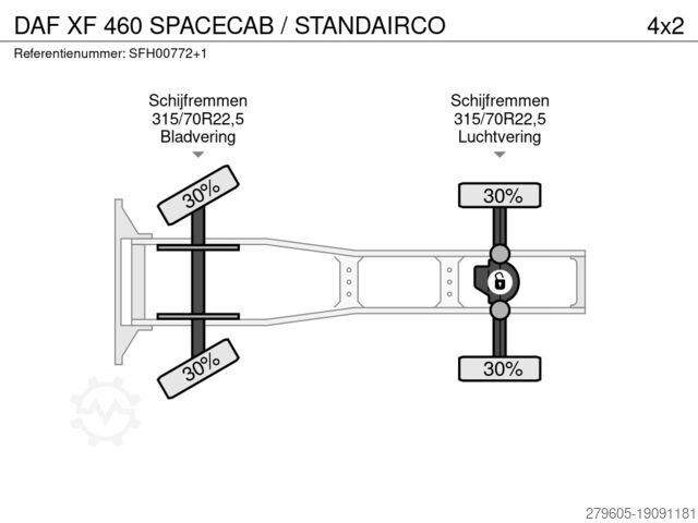 MTS standard DAF XF 460 SPACECAB / STANDAIRCO