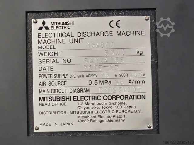Macchina per l'erosione del filo Mitsubishi eletric Drahterodiermaschine MV 4800