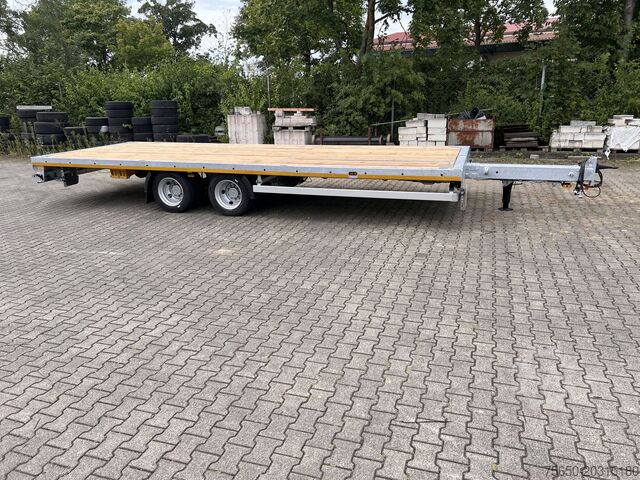 Open aanhangwagen Möslein THT 11 G Ausziehbar  11,9 t Tandemanhänger- Tieflader, ausziehbarLuftgefedert