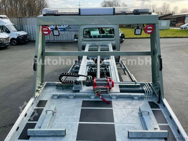 Transporter samochodowy IVECO 72C18 Schiebeplateau / Hubbrille/