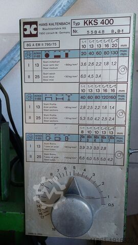 Hydraulická kotoučová pila na kov KALTENBACH KSS 400 NA