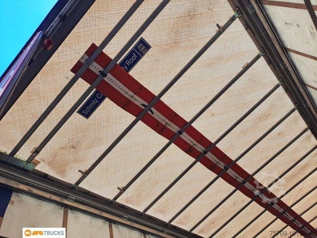 Open oplegger met zeil SCHMITZ CARGOBULL SCS 24 MEGAAuflieger Hubdach Liftachse Alu