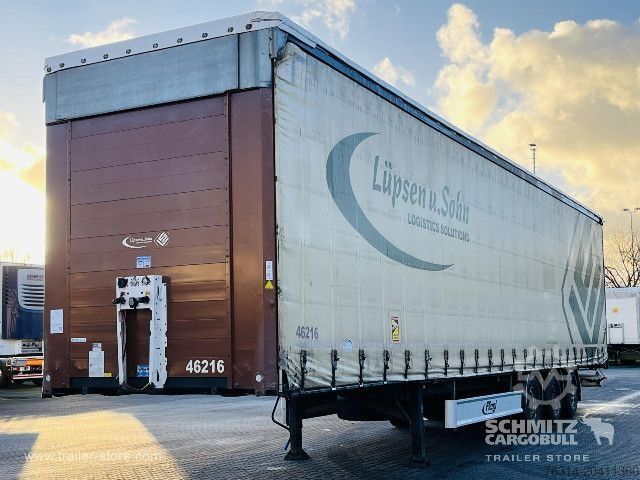 Open semitrailer with tarp Fliegl Curtainsider Mega