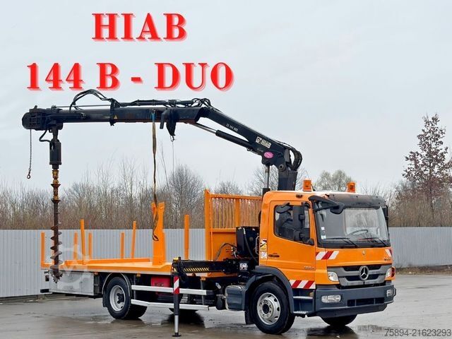 Autolaadkraan MERCEDES-BENZ ATEGO 1324 * HIAB 144 B - DUO + Bohrgerät * TOP