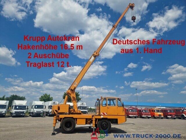 Autolaadkraan Krupp Krupp 12GTT 4x4 Hakenhöhe 16m Original 16.253 Km