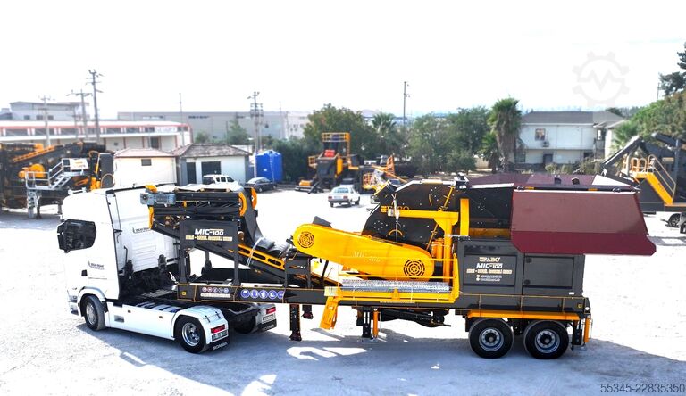 Vereenheid voor verkleinen FABO Mobile Impact Crusher Mobile Impact Crusher MIC-100