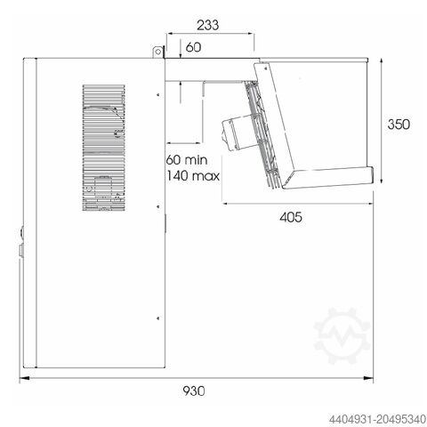 Negative monoblock overhanging refrigeration unit L19130B JKS