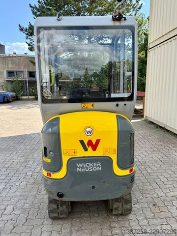 Mini-escavadora WACKER Neuson ET16 / 2019 BJ / 1.520 H / 3x Löffel