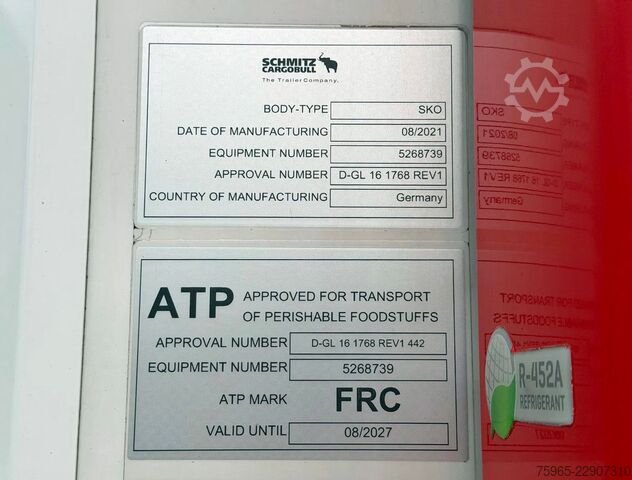 Koeloplegger SCHMITZ CARGOBULL N/A SCB*S3B THERMO KING SLXi SCANDI 270 HOOG BLO